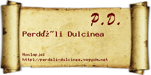 Perdéli Dulcinea névjegykártya